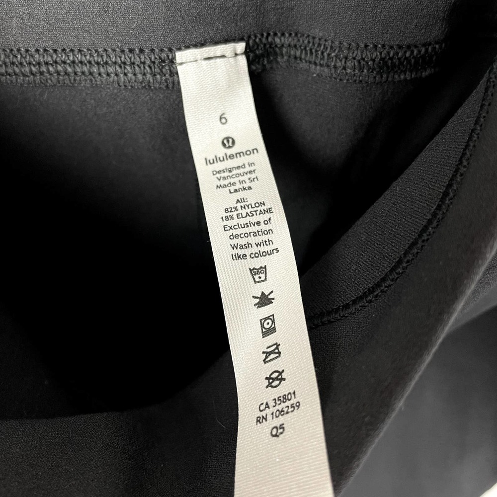 lululemon Dark Gray Reveal Hi-Rise Short Digi Rain 9" — Women's Size 6 NWT NEW - Picture 10 of 12
